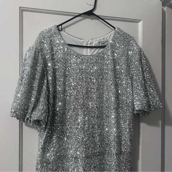 JessaKae Silver Sequin Midi Dress - Picture 6 of 6